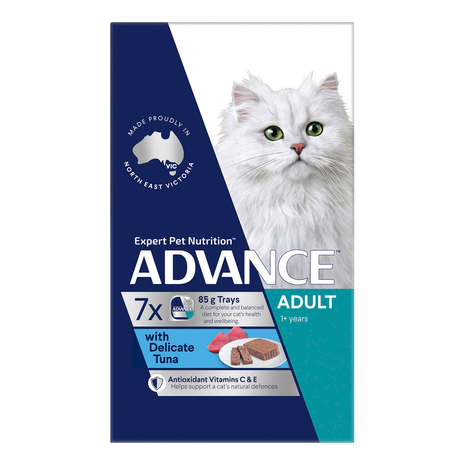 Advance Adult with Delicate Tuna Wet Cat Food for Pet Foods